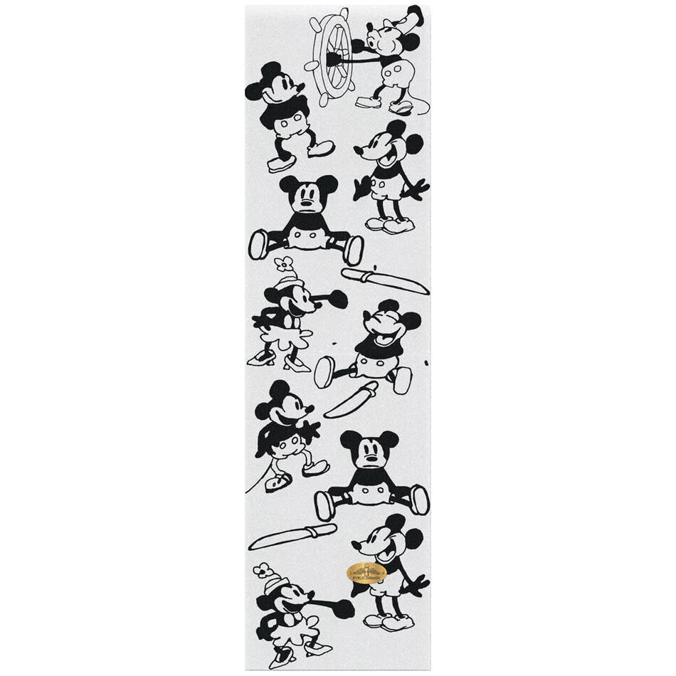 Pvblic Domain Steamboat Mouse Graphic Griptape White