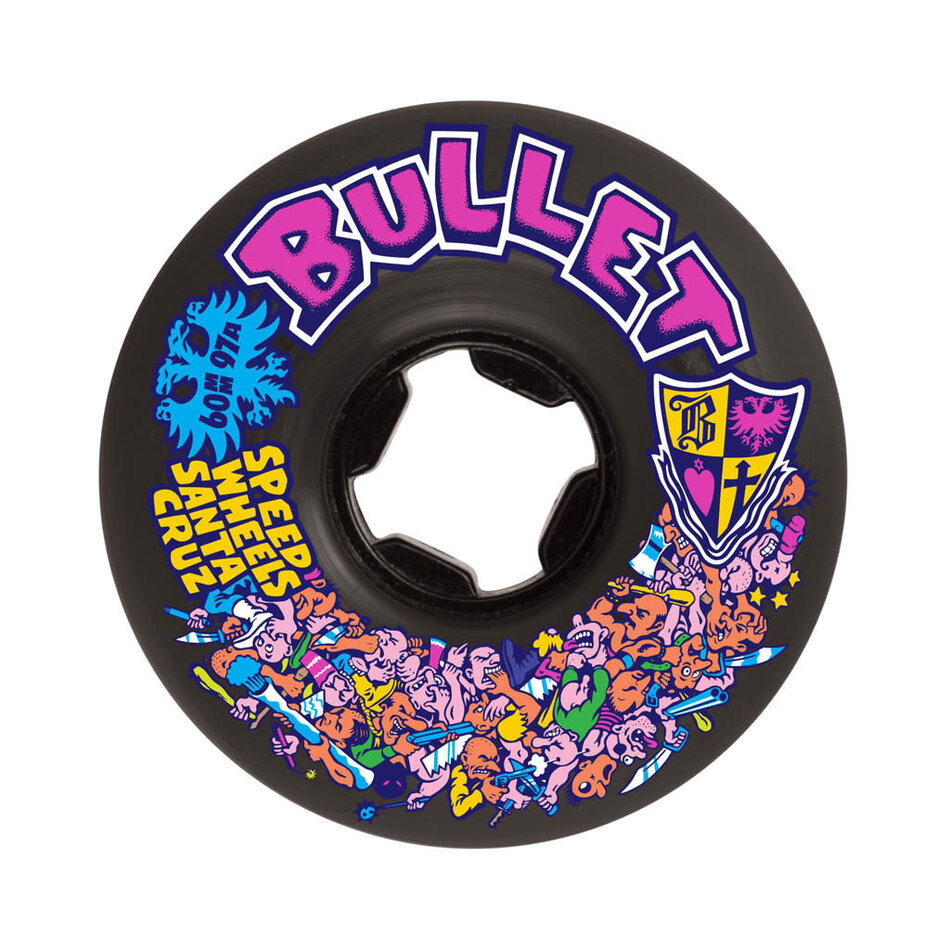 Santa Cruz Bullet Riot Vomit Wheels 97A Black