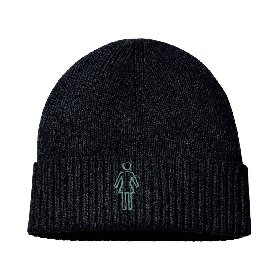 Girl Suzuki OG Roll-Up Beanie Black