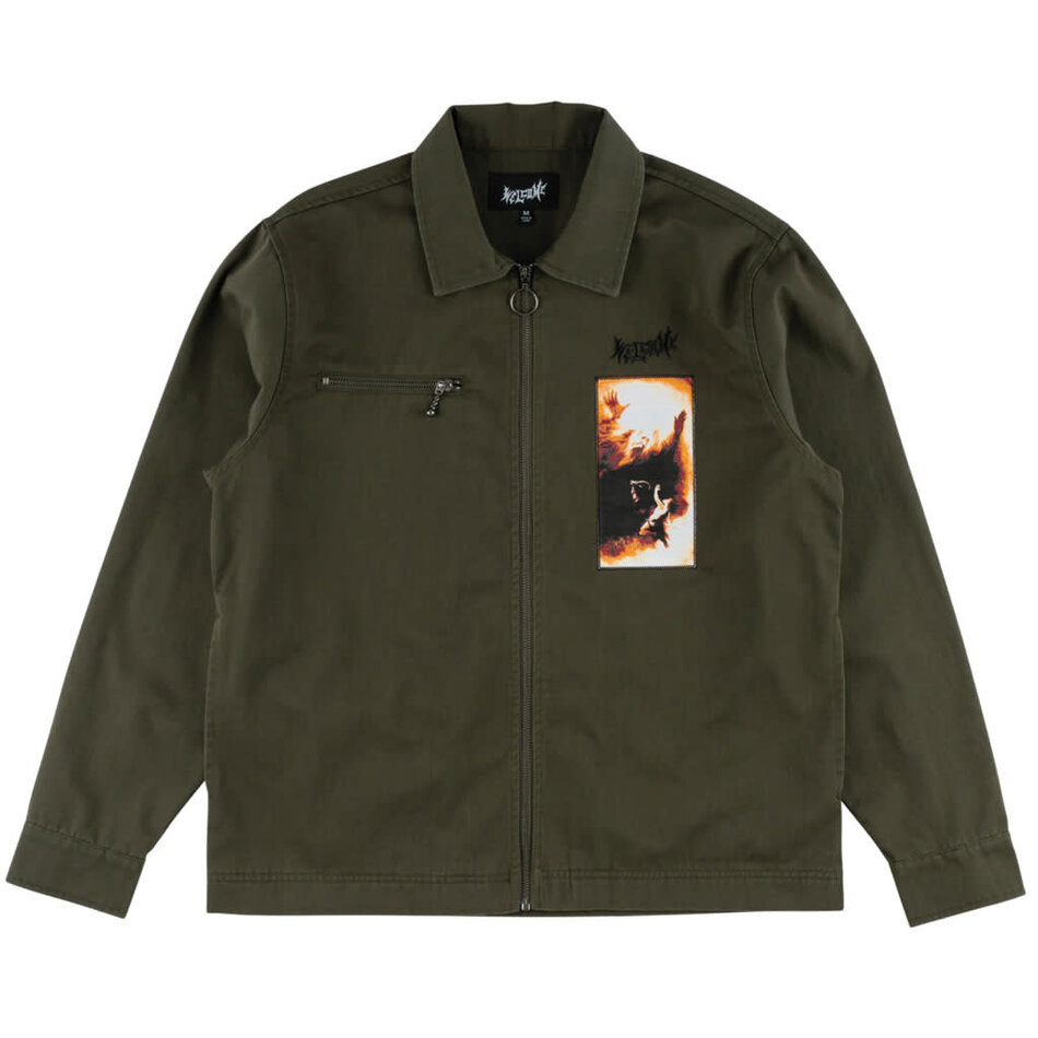 Welcome Smite Patch Work Shirt Forest Green