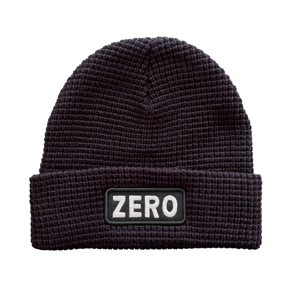 Zero Army Patch Waffle Beanie Black
