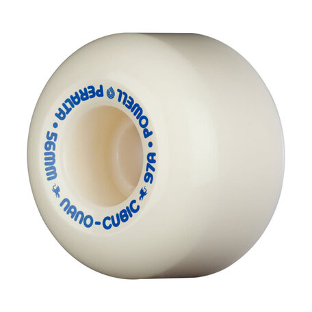 Powell Peralta Dragon Formula Blue Nano Cubic 97A Wheels White
