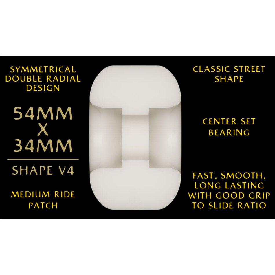 Powell Peralta Dragon Formula Yellow V4 95A Wheels White