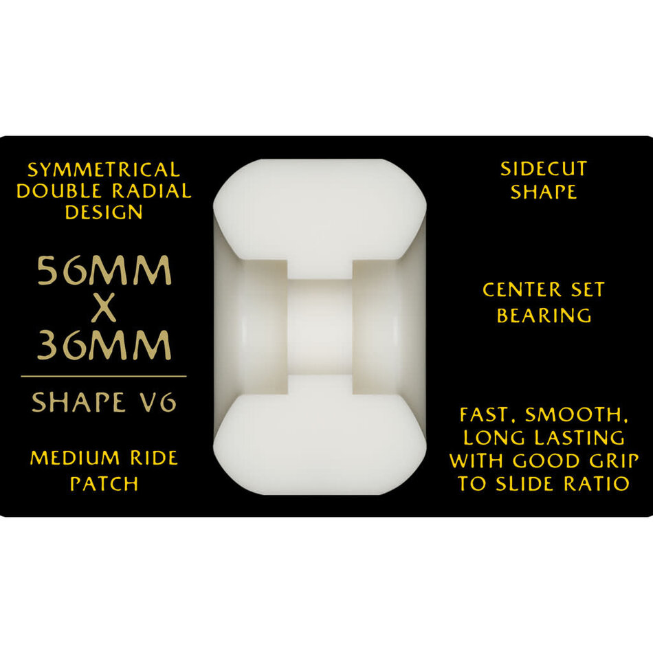 Powell Peralta Mike Vallely Dragon Formula Yellow V6 95A Wheels White