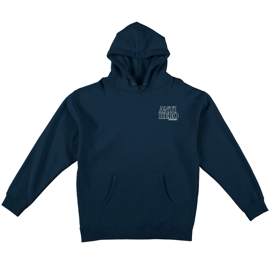 Anti Hero Lil Black Hero Hoodie Navy