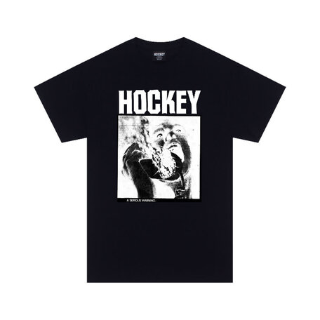 Hockey Serious Warning T-Shirt Black