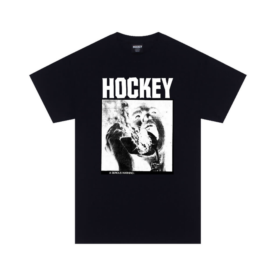 Hockey Serious Warning T-Shirt Black