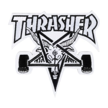 Thrasher Sk8 Goat Patch White/Black
