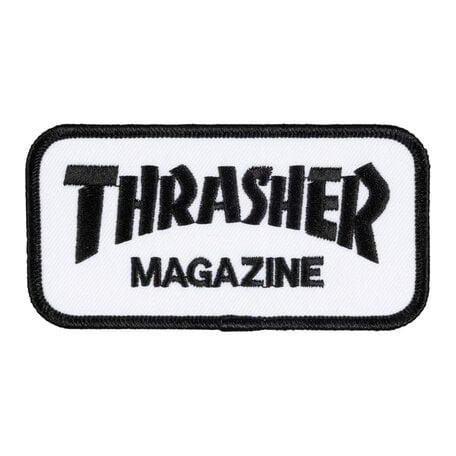 Thrasher Mag Logo Patch White/Black
