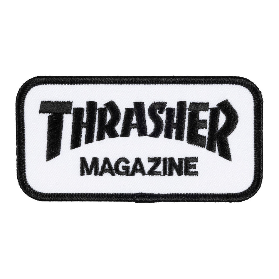 Thrasher Mag Logo Patch White/Black