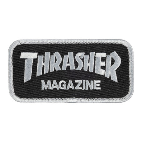 Thrasher Mag Logo Patch Black/Silver