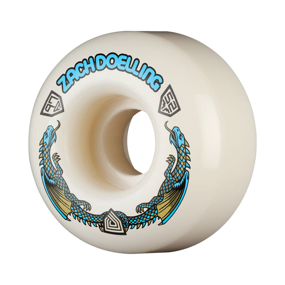 Powell Peralta Zach Doelling Dragon Formula V1 97A Wheels White
