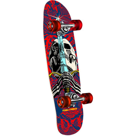Powell Peralta Skull & Sword Cruiser Complete Cruiser Navy/Red
