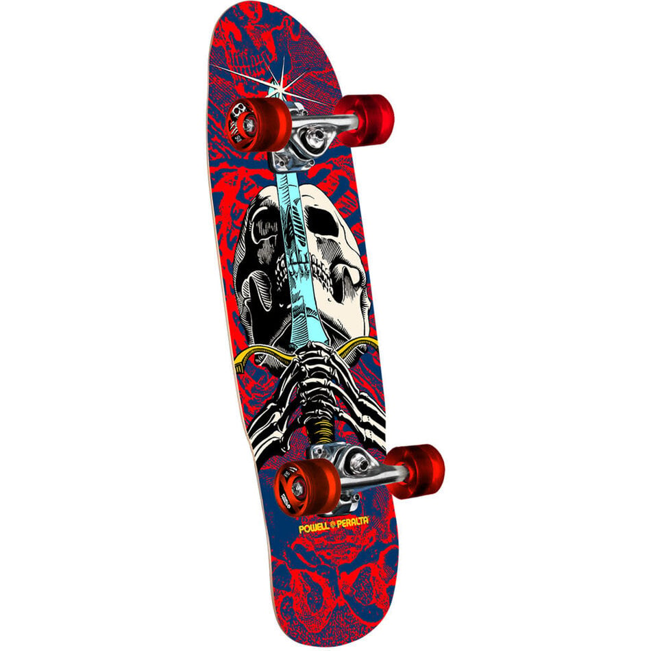 Powell Peralta Skull & Sword Cruiser Complete Cruiser Navy/Red