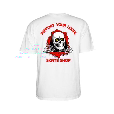 Powell Peralta Ripper Support Your Local T-Shirt White