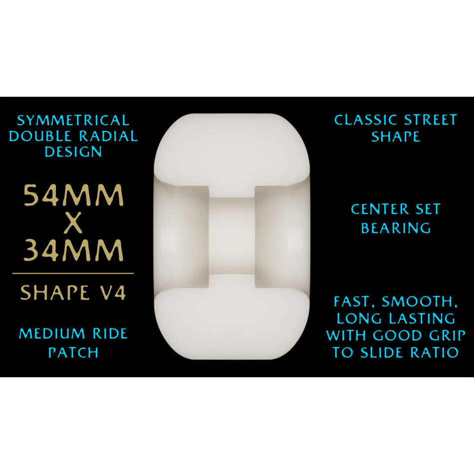 Powell Peralta Dragon Formula Blue V4 97A Wheels White