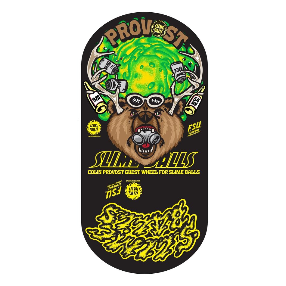 Santa Cruz Colin Provost Beer Slime Balls Vomit Mini Wheels 97A Orange