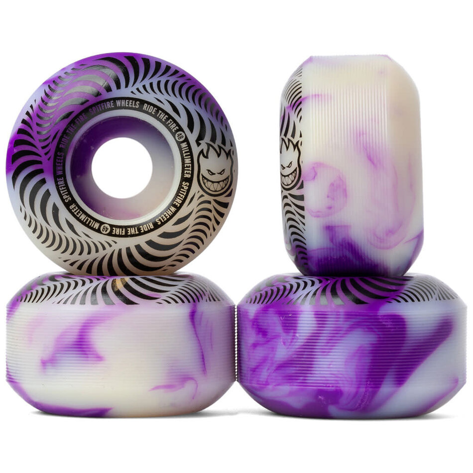 Spitfire Flashpoint Classic 99A Wheels Swirl Purple/White