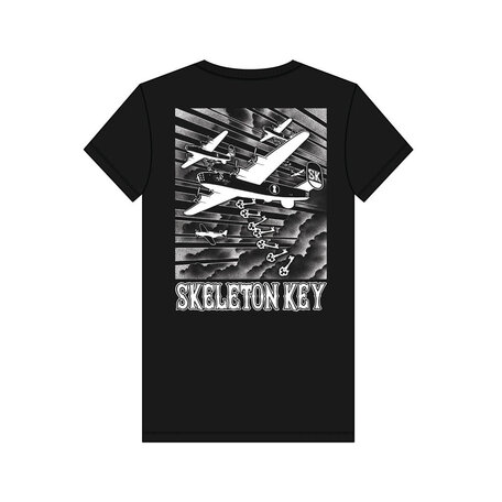 Skeleton Key Bomber T-Shirt Black