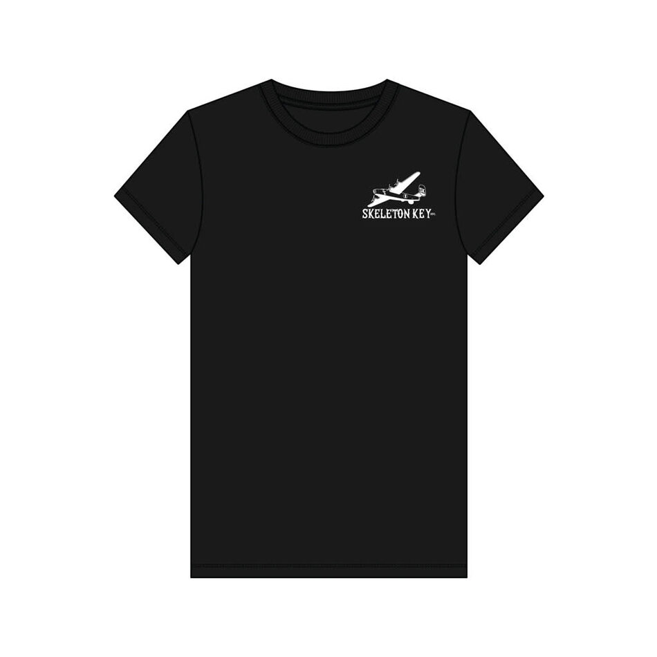 Skeleton Key Bomber T-Shirt Black