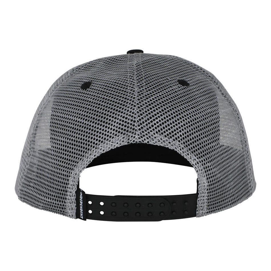 Independent Rhino Trucker Unstructured Mesh Hat Black/Grey