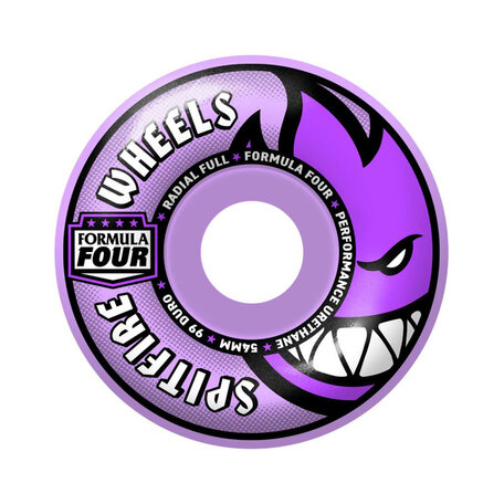 Spitfire Formula Four Radial Full 99A Wheels Purple