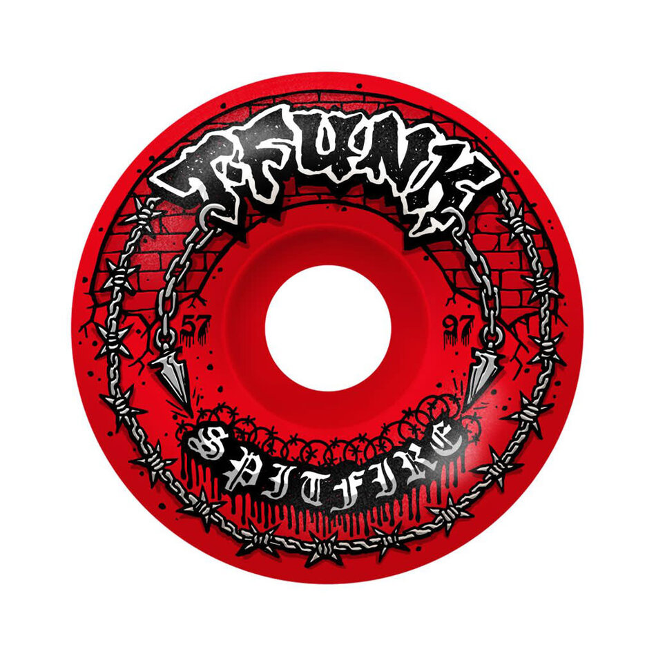 Spitfire T-Funk Raw Formula Four Radial Full 97A Wheels