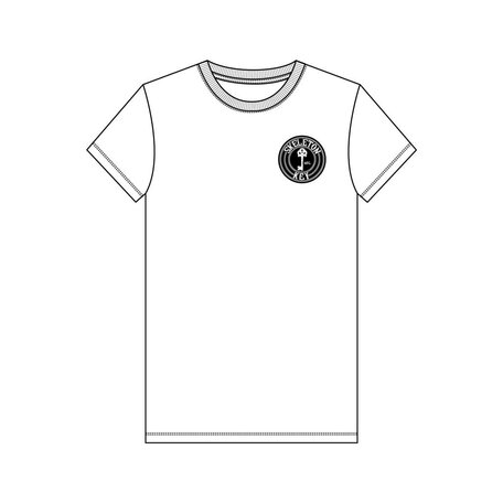 Skeleton Key Inverted OG Circle Logo T-Shirt White