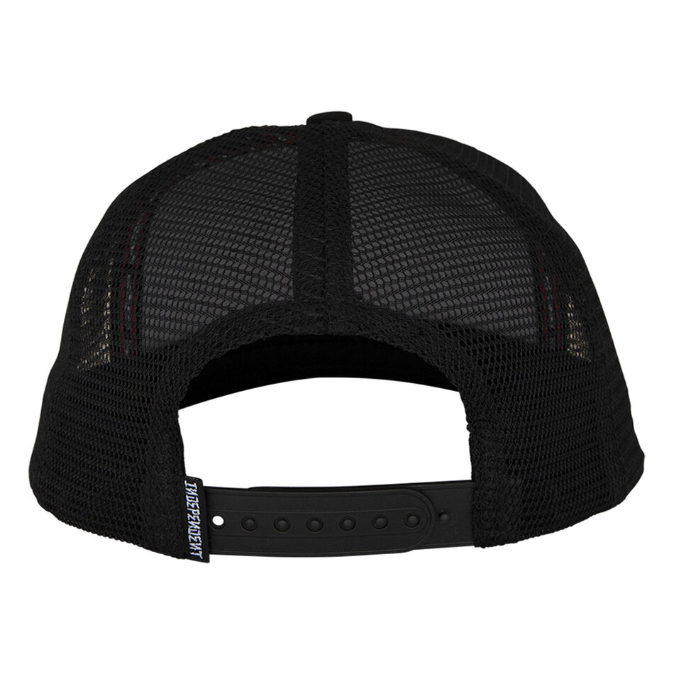 Independent Dressen Skull Rose Snapback Structured Hat Black