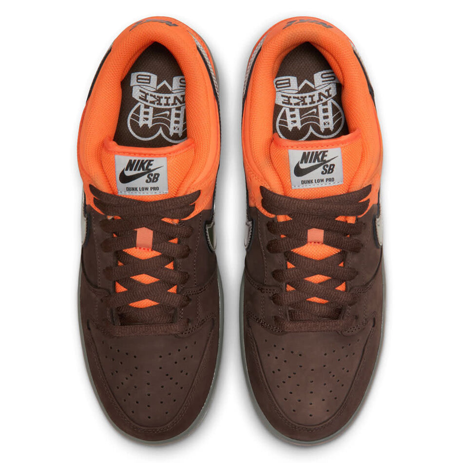 Nike SB Dunk Low Pro Safety Orange/Wolf Grey-Baroque Brown