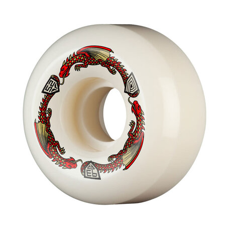 Powell Peralta Dragon Formula Red 93A V5 Wheels White