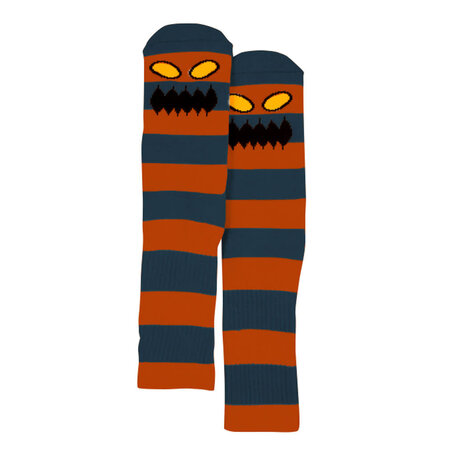 Toy Machine Monster Big Stripe Crew Socks Orange