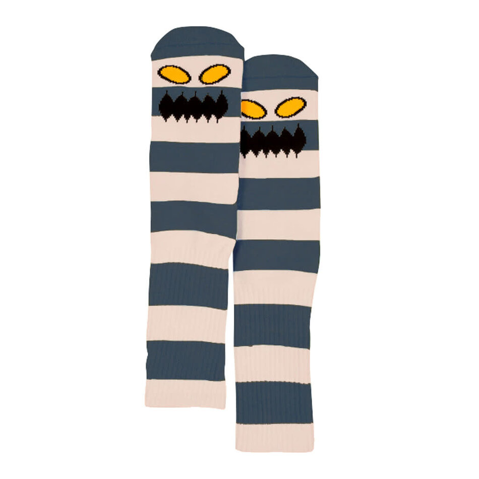 Toy Machine Monster Big Stripe Crew Socks Blush