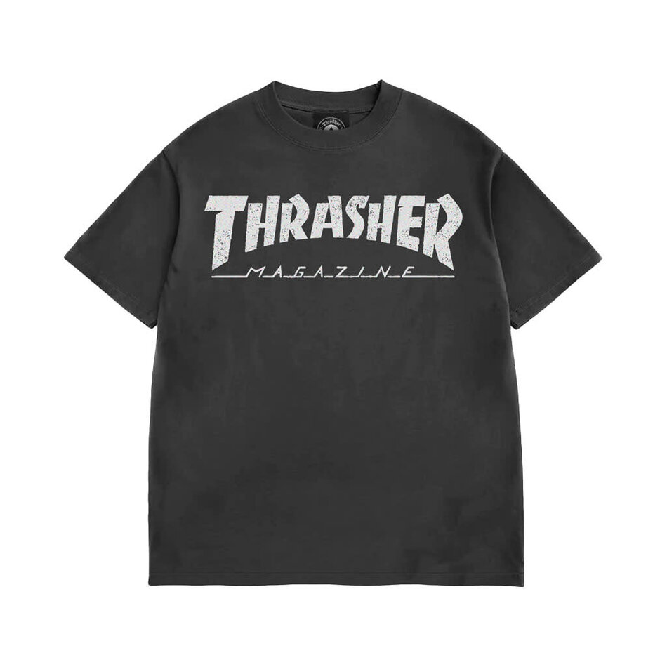 Thrasher Mag Logo Vintage T-Shirt Black