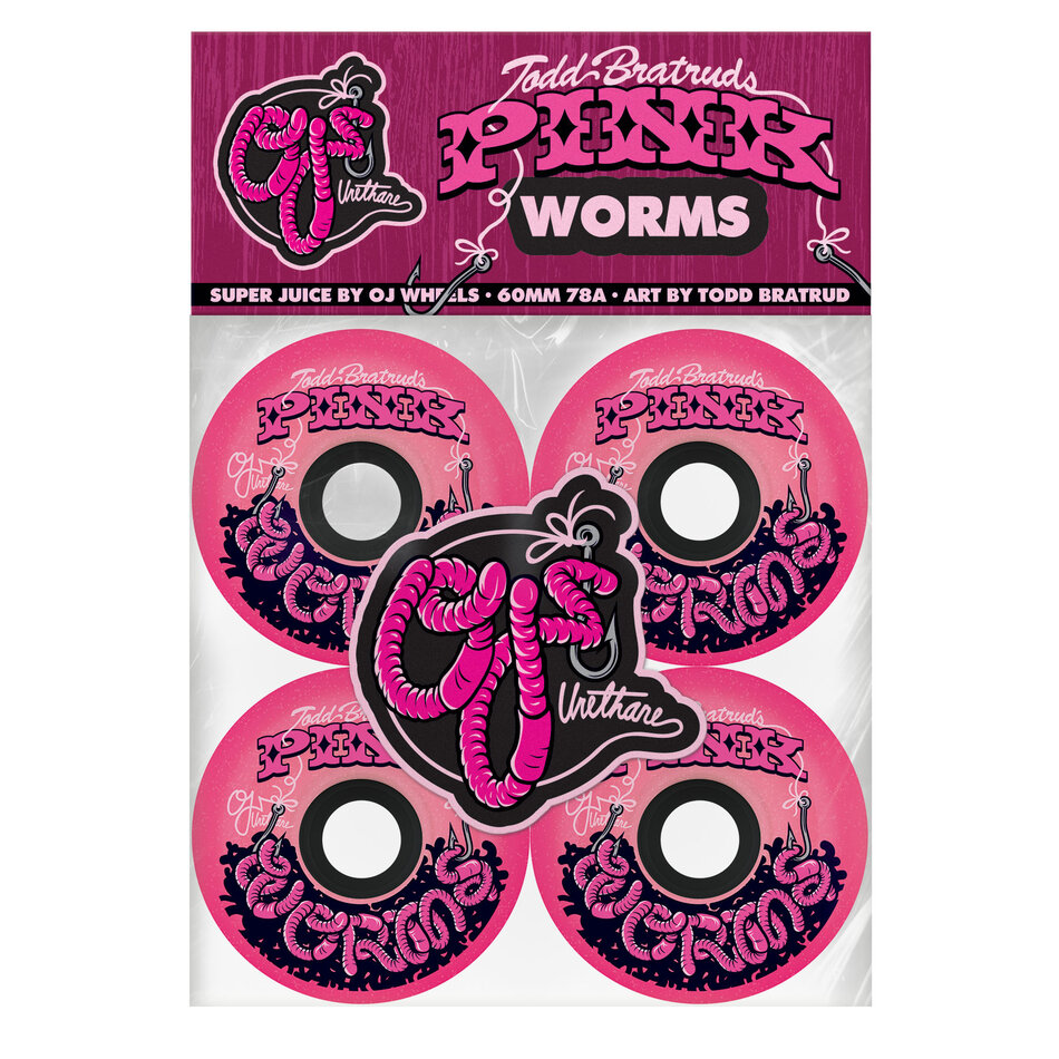 OJ Pink Worm Super Juice 78A Wheels
