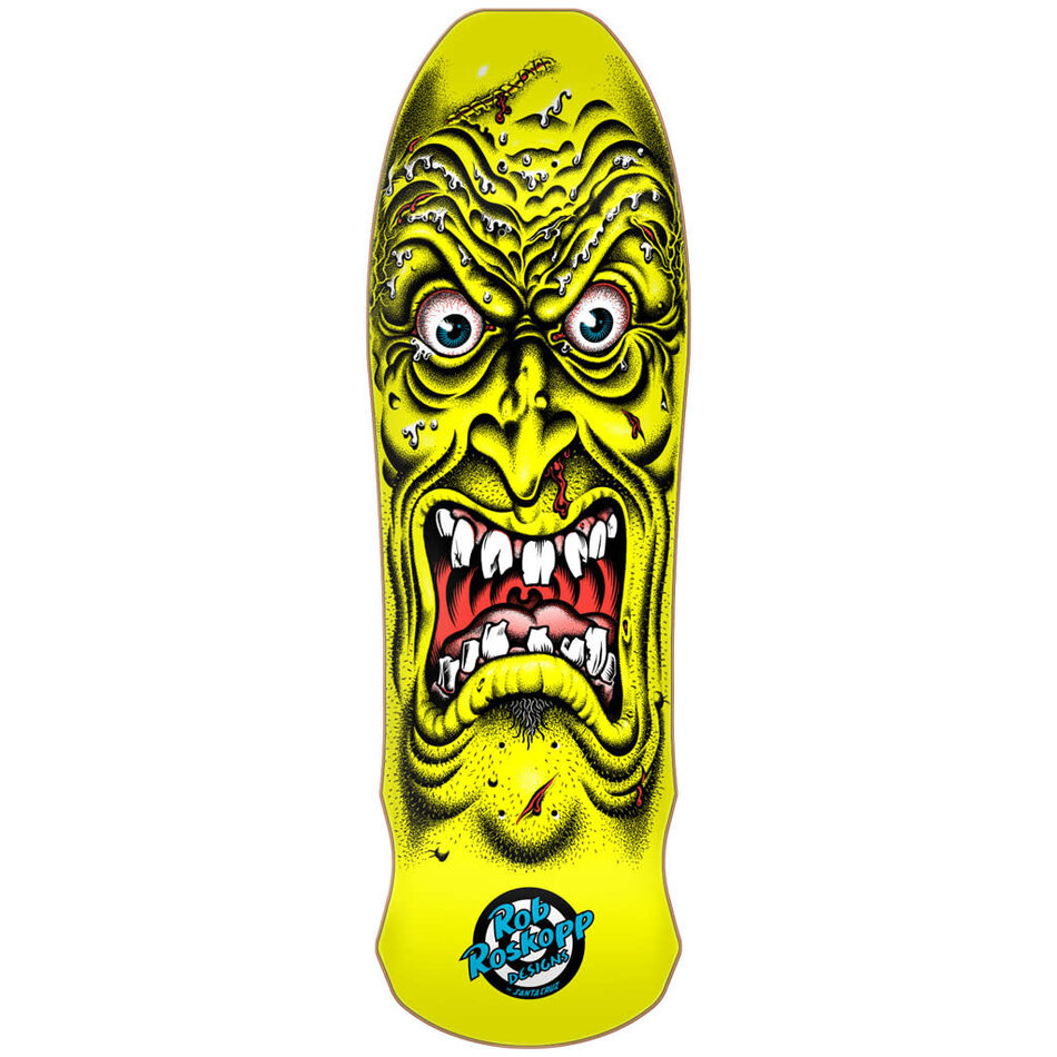 Santa Cruz Rob Roskopp Face Reissue Deck Yellow