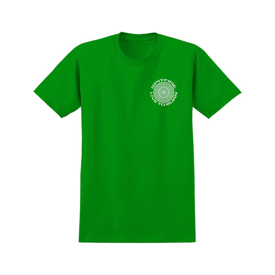 Spitfire Live To Burn Classic T-Shirt Irish Green