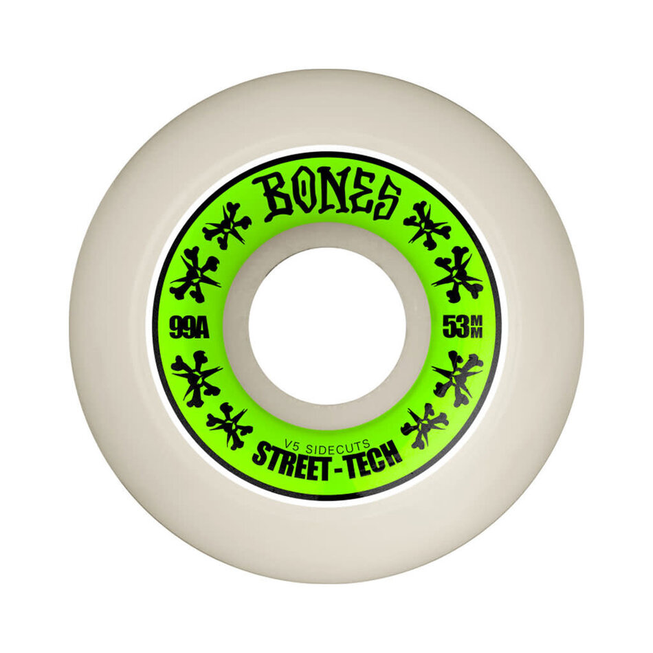 Bones RB STF V5 Sidecut 99A Wheels White