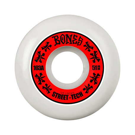 Bones RB STF V2 Locks 103A Wheels White