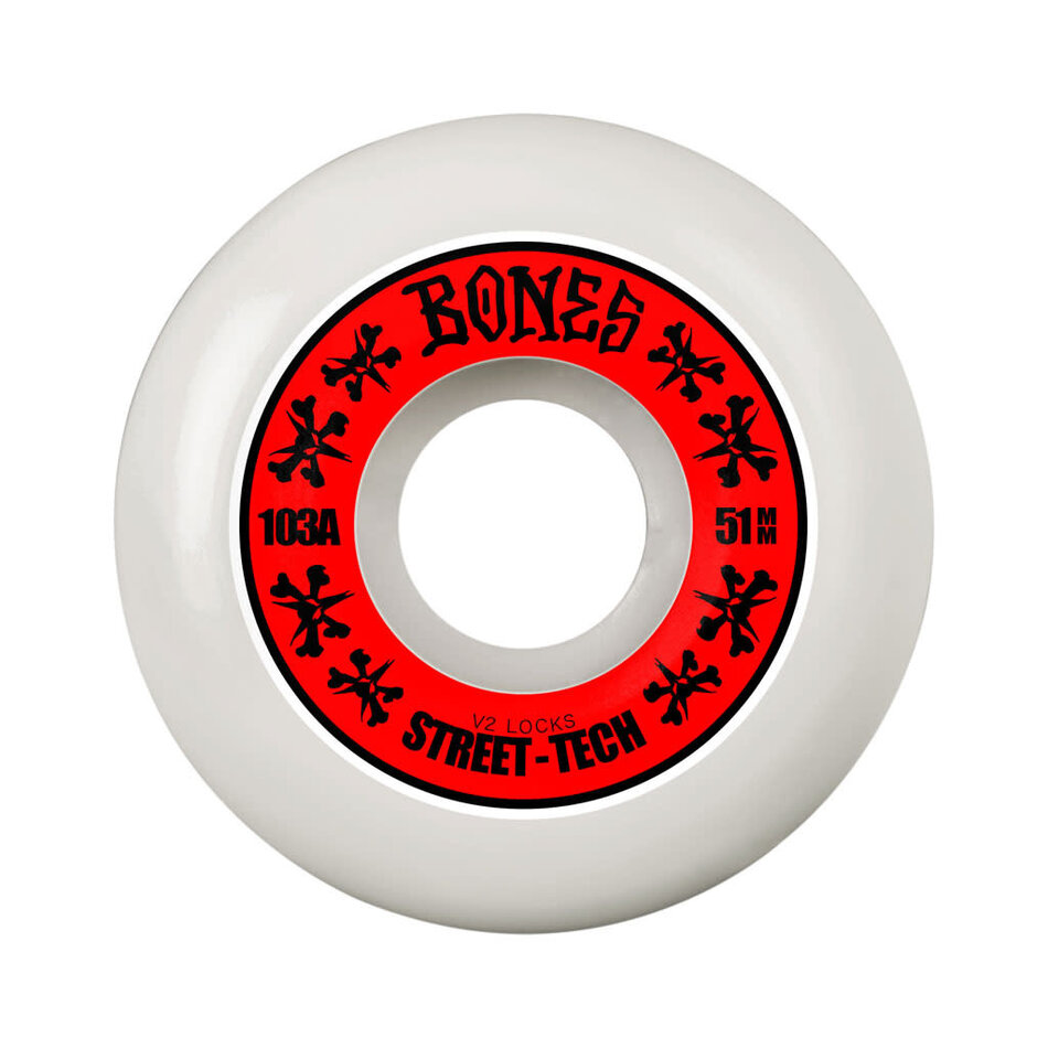 Bones RB STF V2 Locks 103A Wheels White