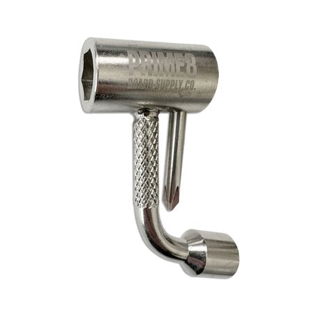 Prime 8 Compact Coin Pocket Tool Silver