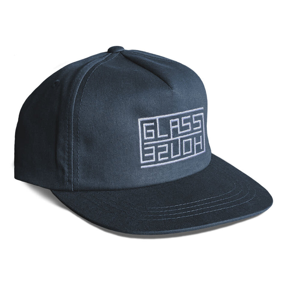 Glass House Maze 5 Panel Snapback Hat Navy