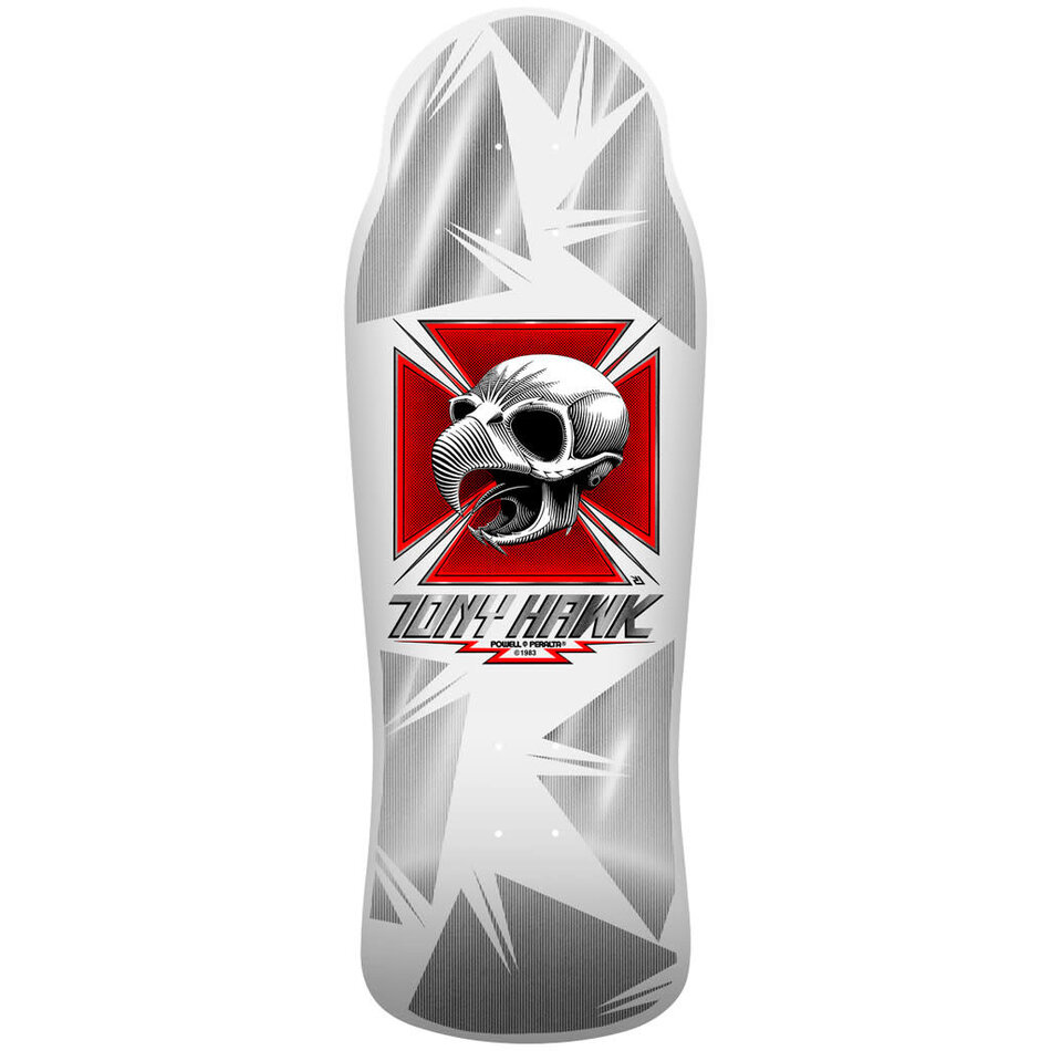 Powell Peralta Tony Hawk Bones Brigade 17 Deck White