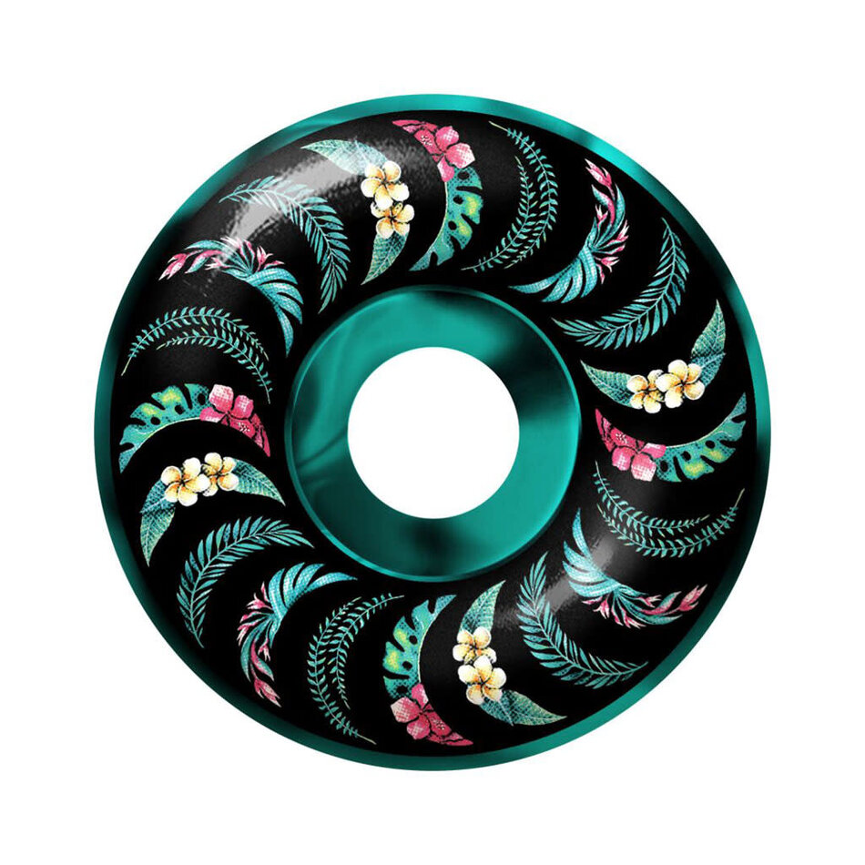 Spitfire Team Floral Formula Four  Classic Wheels Teal Black Swirl