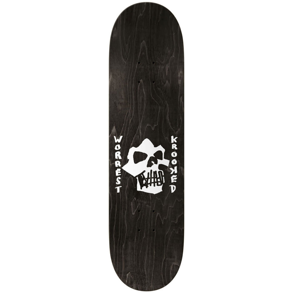 Krooked Bobby Worrest Skulls & Bolts Twin Tail Slick Deck