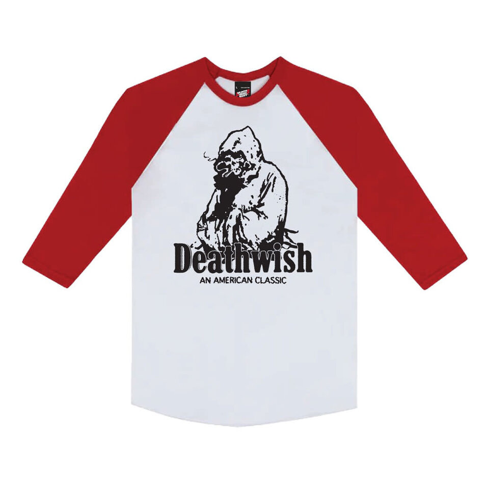 Deathwish Classic Raglan T-Shirt Red/White