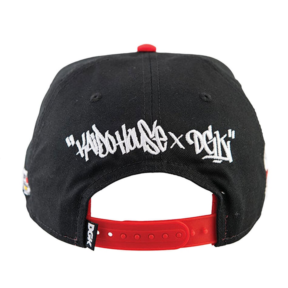 DGK x Kaido House Raceway Snapback Hat Black