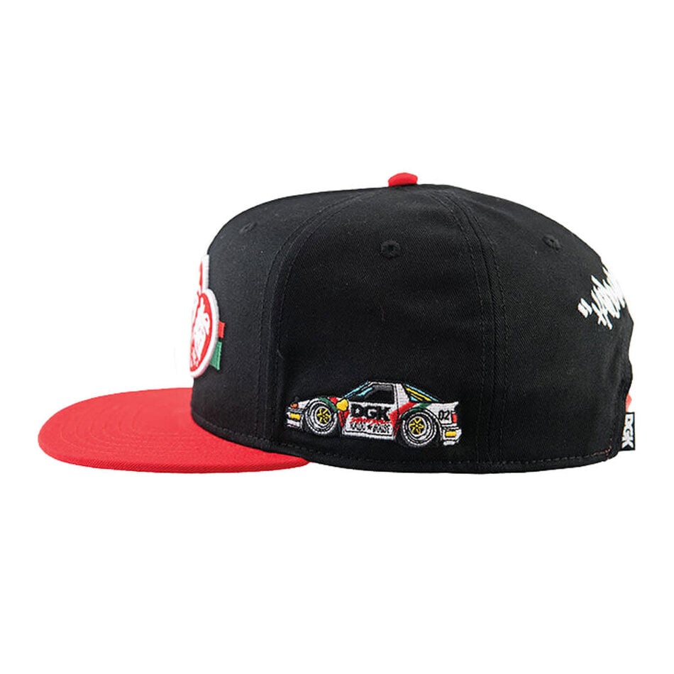 DGK x Kaido House Raceway Snapback Hat Black