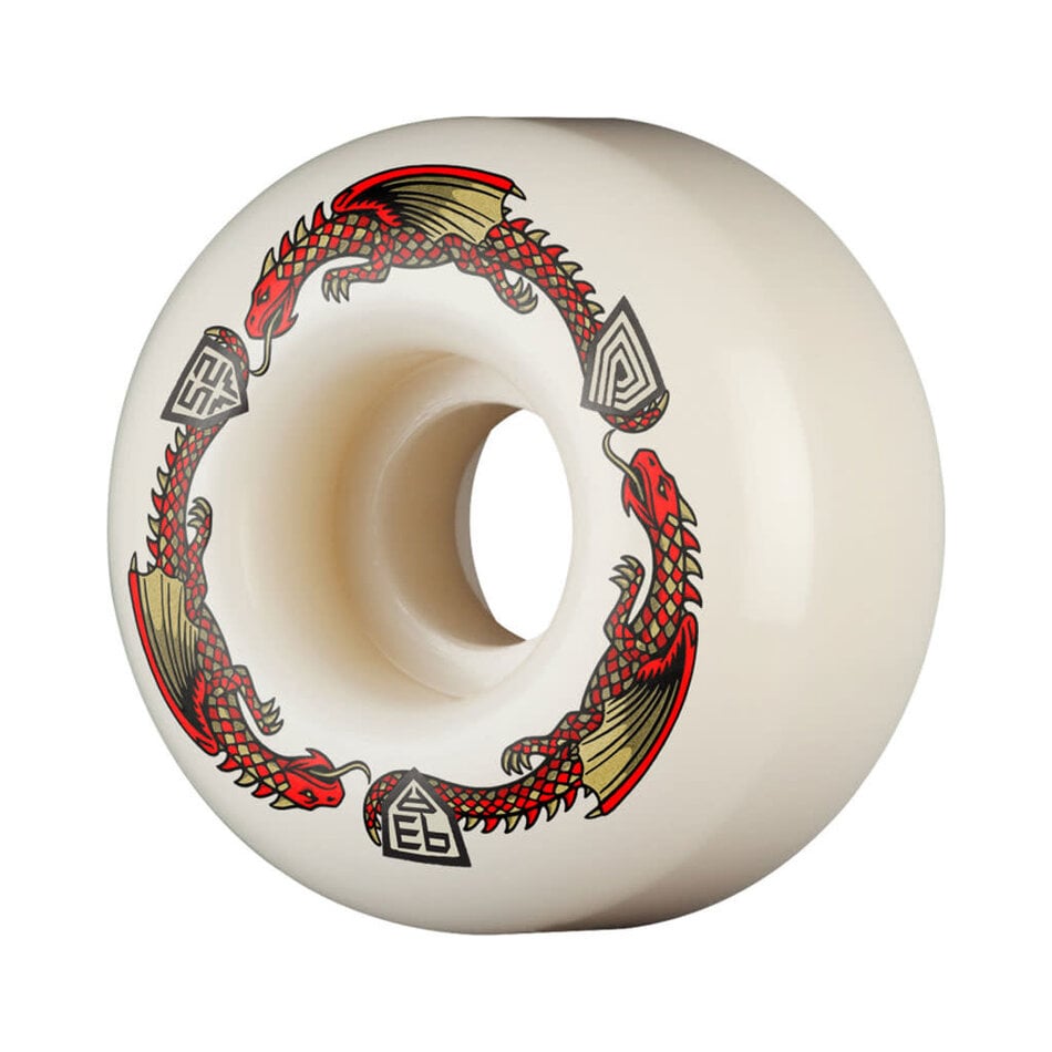 Powell Peralta Dragon Formula Red 93A V1 Wheels White