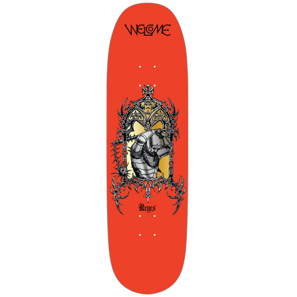 Welcome Ryan Reyes Flail Shaped Deck Tangerine/Gold Foil